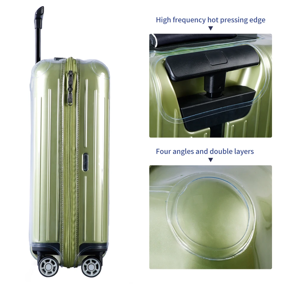 clear plastic suitcase covers