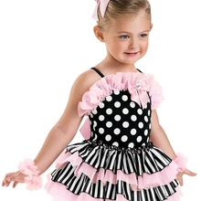 Купальник для танцев и гимнастики, милое платье принцессы для девочек, оригинальные, новые, танцевальные костюмы