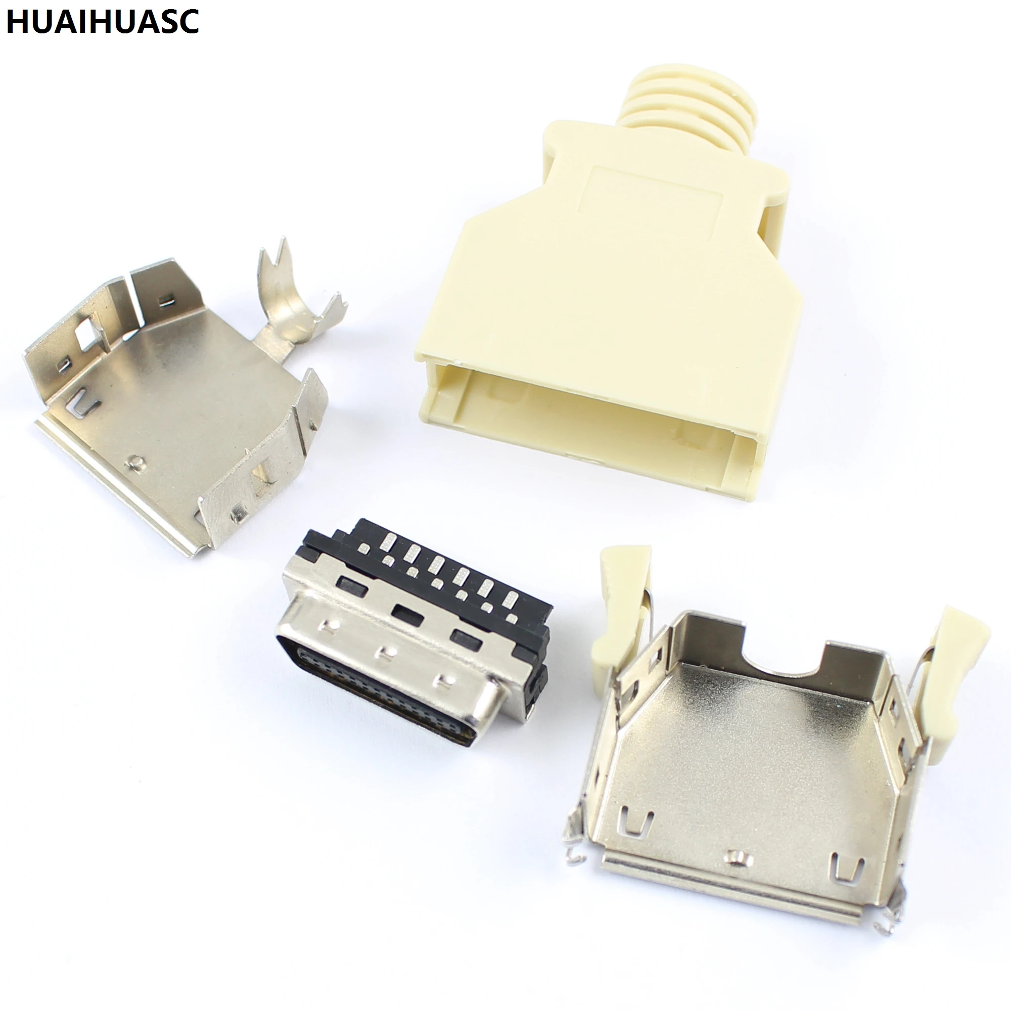 1 шт. SCSI 26 Pin MDR мужской CN разъем под пайку оболочки комплект щит для кабеля в
