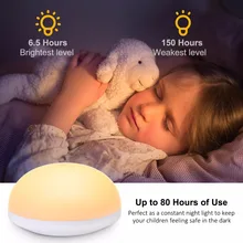 Светодиодный Светильник-ночник с защитой от падения для спальни, двухцветный светильник с регулируемой яркостью, сменная атмосферная Ночная лампа