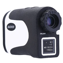 Дальномер для гольфа с функцией блокировки флага, компенсация расстояния, ЖК-дисплей, охотничий лазерный дальномер, Монокуляр