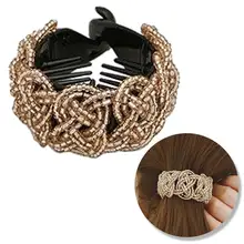 RUIMIO, 1 шт., женская заколка для волос, бисер, декоративная заколка, конский хвост, заколка для волос, для повседневной носки, работы, вечеринки, танцев