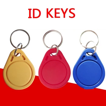 

No. 3; 100pcs 125Khz RFID Proximity Keyfobs Ring Access Control Card Rfid Red Yellow Blue Tags