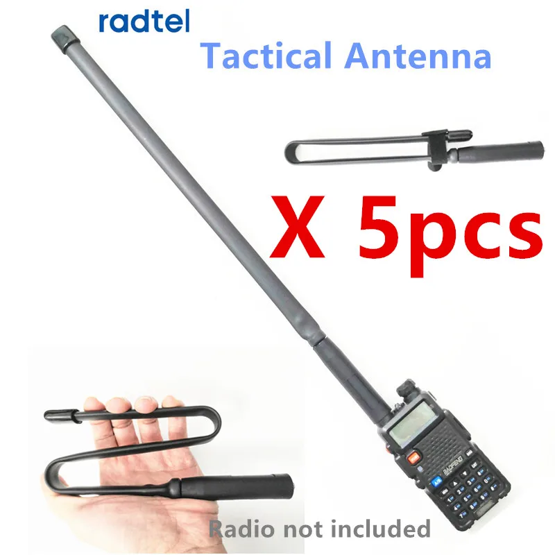 Radtel тактическая антенна SMA Female Двухдиапазонная VHF UHF 144/430Mhz Складная для Baofeng UV 5R 82