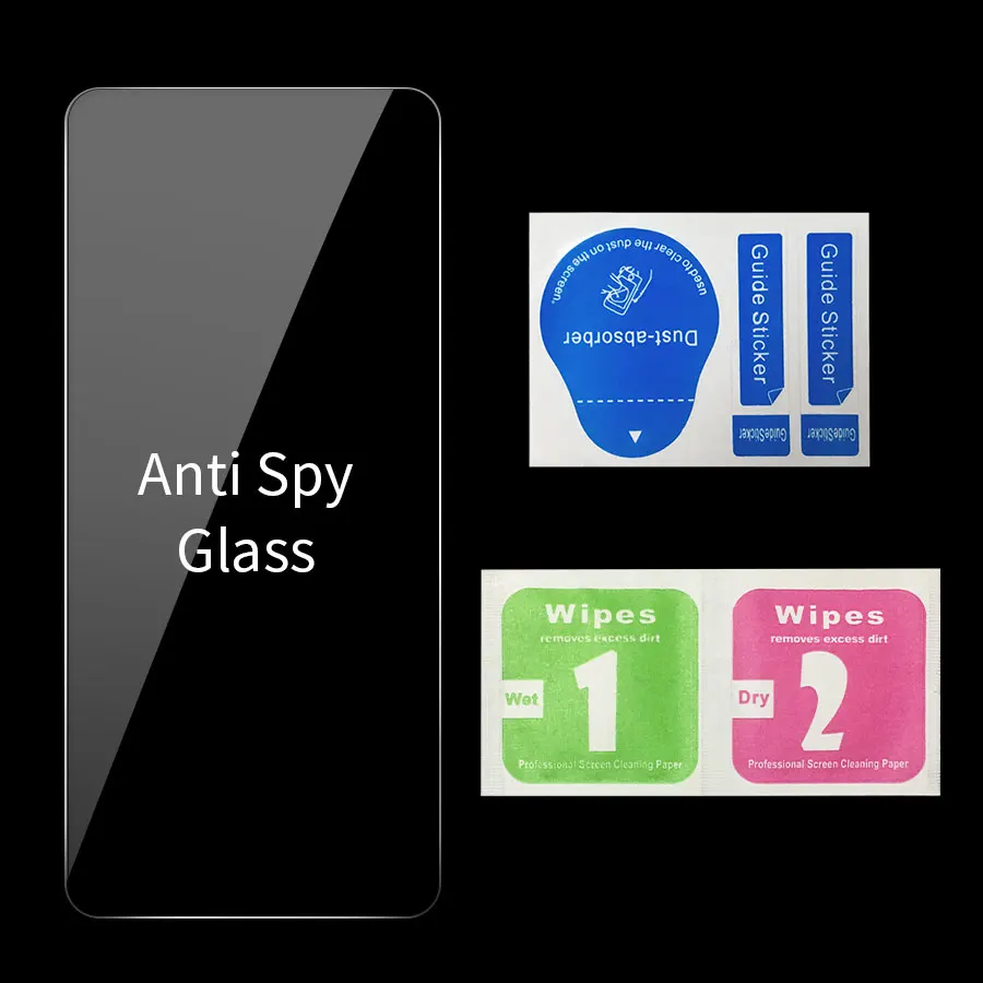 Privacy Tempered Glass For Xiaomi Mi 9 8 SE A2 Lite Max 3 Mix 3 Redmi Note 5 6 7 Pro Pocophone F1 Anti-Spy Screen Protector Film