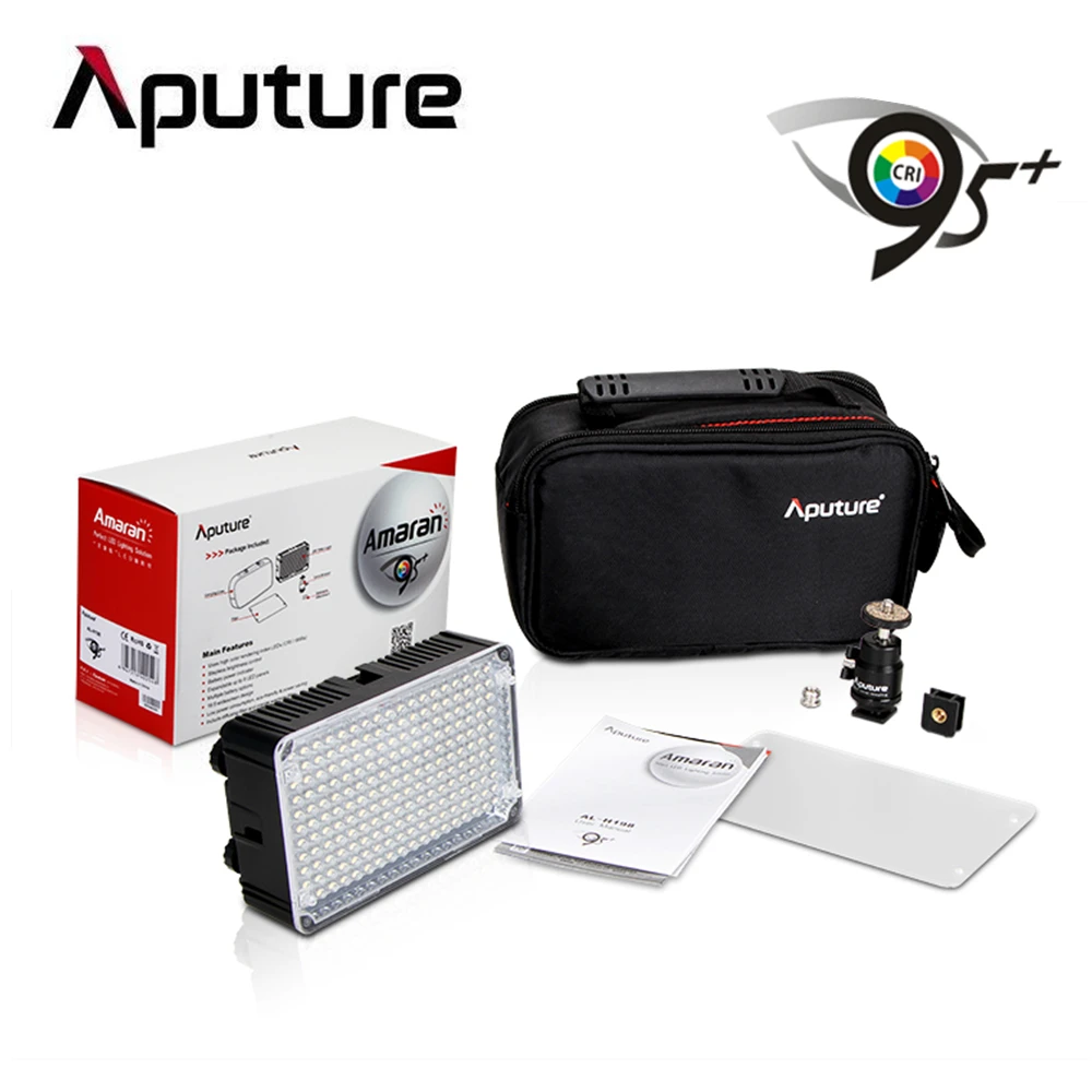 

2PCS Aputure Amaran CRI 95+ AL-H198C LED Video Light Lamp 5500K / 3200K Dimmable for DLSR Cameras Photography Lighting