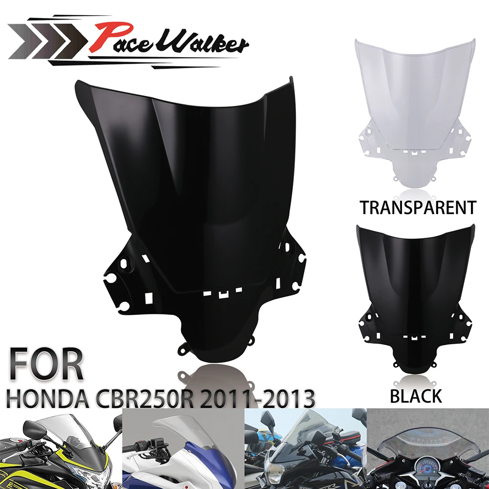 Высокое качество мотоцикл Черный ABS лобовое стекло для Honda CBR250R CBR 250R 2011 2012