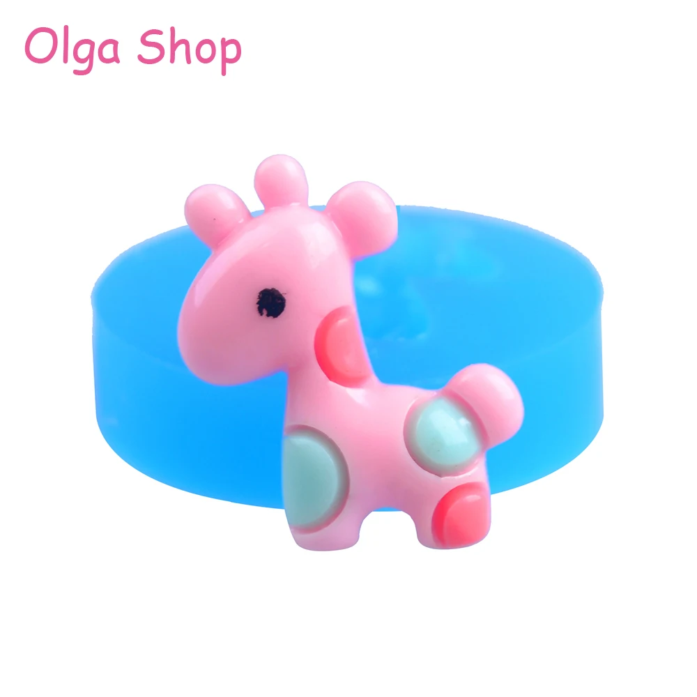 

DYL297 26.7mm Kawaii Giraffe Flexible Silicone Mold - Animal Mold Cake Decoration Sugarcraft, Miniature Food Mold, Resin Mould