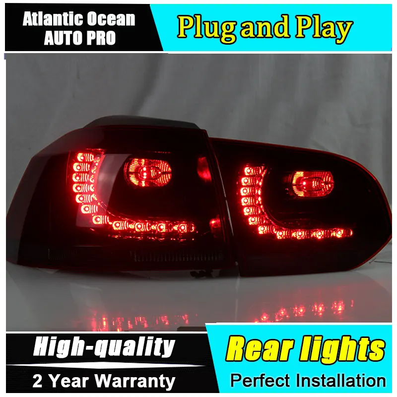 Car Styling for VW Golf 6 Taillights 2009-2012 for Golf MK6 R LED Tail Lamp Rear Lamp LED Fog Light DRL+Brake+Park+Signal lights цена Car Styling for VW Golf 6 Taillights 2009-2012 for Golf MK6 R LED Tail Lamp Rear Lamp LED Fog Light DRL+Brake+Park+Signal lights цены онлайн