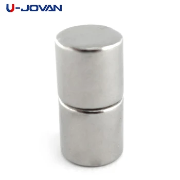 

U-JOVAN 5pcs 10mm x 10mm Super Strong Round Cylinder Magnets 10 x 10 Rare Earth Neodymium 10*10 Art Craft
