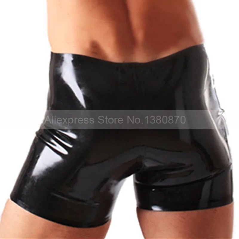 Латексные резиновые шорты боксеры резиновая одежда для мужчин|rubber boxer shorts|rubber