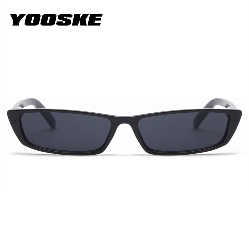 YOOSKE маленькие квадратные солнцезащитные очки для женщин Кошачий глаз винтажные дизайнерские прямоугольные солнцезащитные очки для мужчин маленькая оправа ретро солнцезащитные очки UV400
