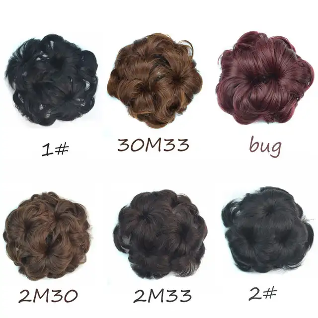 Easy Clip In Big Flower Bandana Tiara Hair Bun Bow Crown Chignon