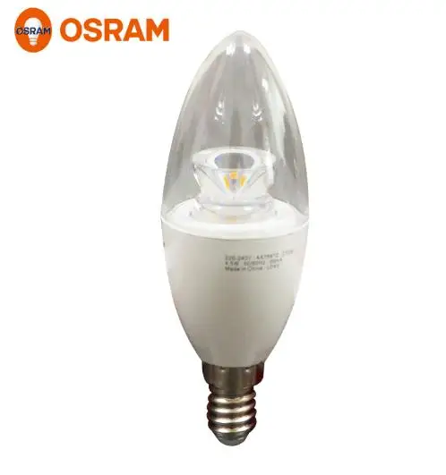 osram led 3 3w 220 240v e14 candle clear lamp 2700k warm osram industrial led lighting