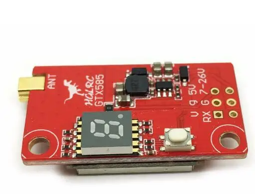 

HGLRC GTX585 5.8G 48CH 25/100/200/400/600mW Switchable FPV Transmitter VTX W/ 5V BEC BFOSD control for FPV Racing Drone Quadcopt