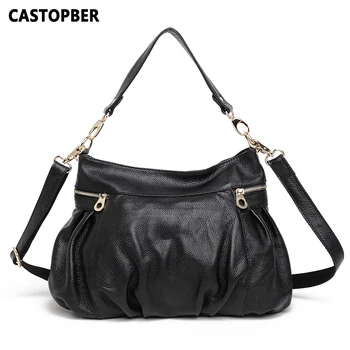 

European And American Style Women Handbag Fashion Women Big Bag Shoulder Genuine Leather Cowhide Tote Crossbody High Quality Bag
