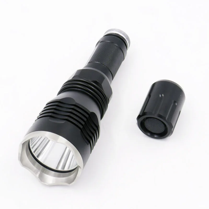 Stainless Steel Head HS-802 LED Flashlight (10)