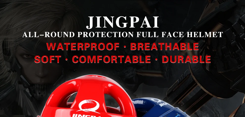 Description Picture 3 of itemFull Face Head Guard Karate Helmet Taekwondo Headgear MMA Kick Boxing Head Protector Professional Training Helmets