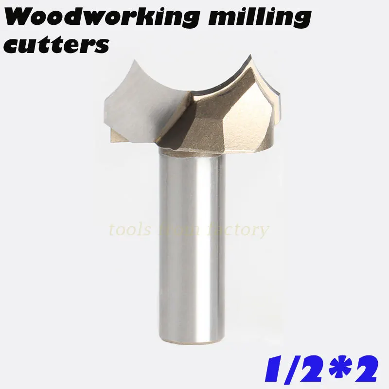 

1pc 1/2*2 CNC woodworking carving tools milling cutter router bits for wood 1/2 SHK
