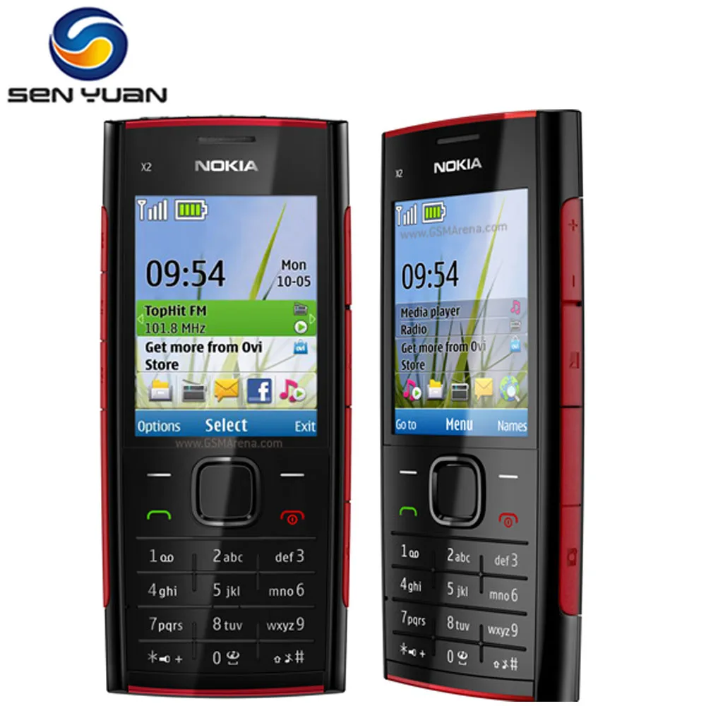 X2 разблокированный Nokia X2-00 Bluetooth FM JAVA 5MP мобильный телефон Горячая в Польшу