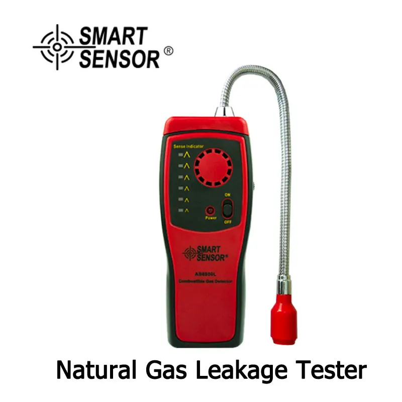 

Gas Analyzer Combustible gas detector port flammable natural gas Leak Location Determine meter Tester Sound Light Alarm AS8800L