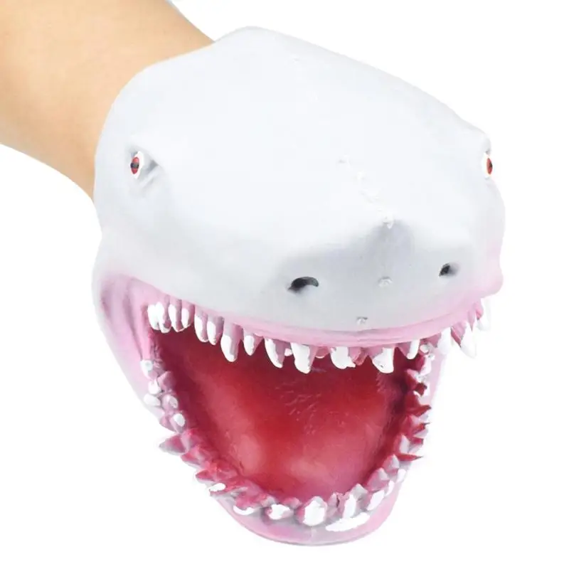 Пластиковые Акула ручной кукольный для истории Tpr голова животного перчатки детские игрушки подарок голова животного фигура ярко дети