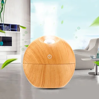 

130ml USB Aroma Air Freshener Ultrasonic Mist Humidifier Essential Oil Diffuser Air Purifier LED Night light