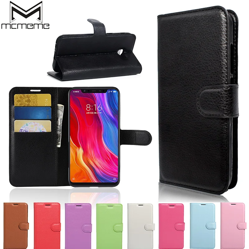 

For XIaomi Mi 8 Case Mi 8 se Cover Luxury Flip Wallet PU Leather Card Slot Stand Back Cover For Xiaomi 8 8se Protective Bag Case