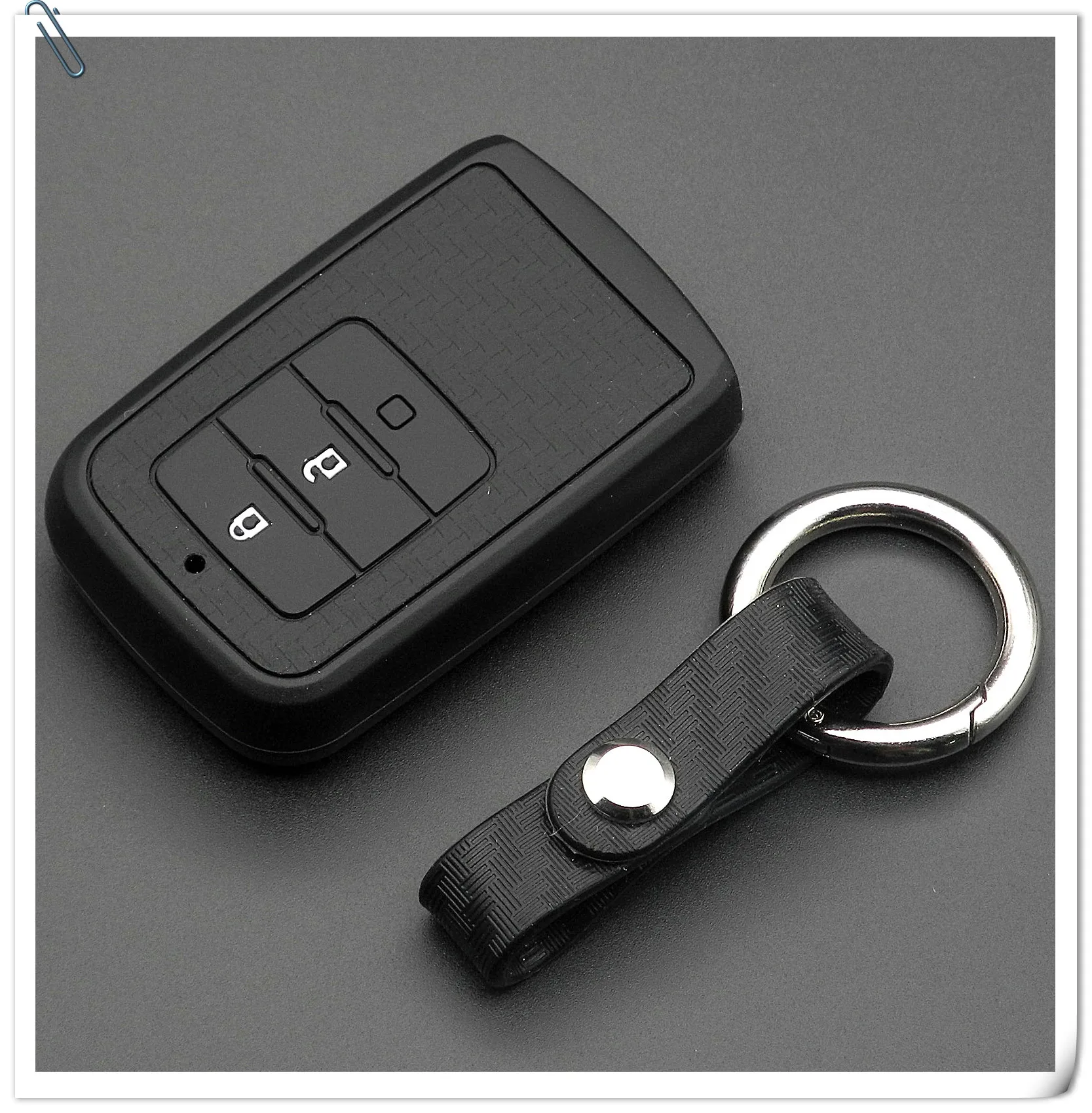 Custodia per chiave a distanza per auto in Silicone in fibra di carbonio da 10 pezzi per Honda 2016 2017 CRV Pilot Accord Civic 3 pulsanti Fob Cover Holder Protect - HTB1in5owiQnBKNjSZFmq6AApVXaP