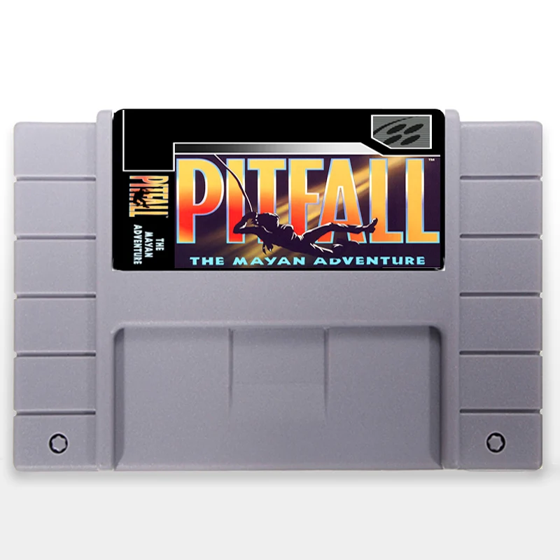 Pitfall The Mayan Adventure США версия 16 бит Большой 46 контактов серая игровая карта для NTSC