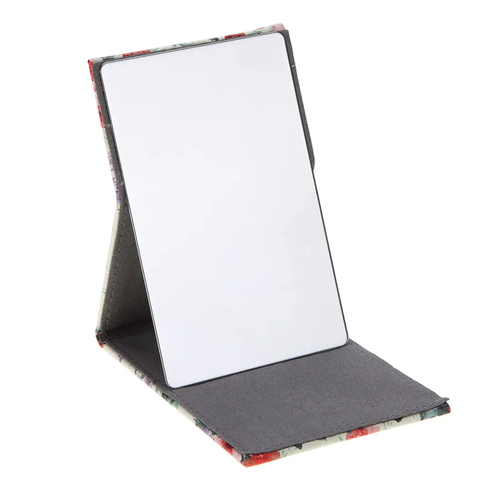 

New Pocket Mirror Foldable Pocket Portable Rectangular Mirror Flowers Pattern Mirror Makeup Folding Compact Portable Mirrors