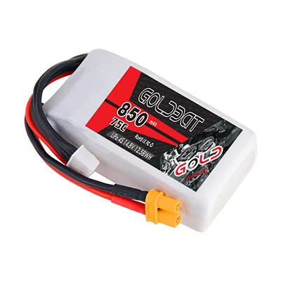 GOLDBAT 850mAh LiPo батарея для FPV 4S LiPo батарея LiPo 14,8 V 4S lipo 75C с разъемом XT30 для дрона Heli Автомобильная лодка - Цвет: XT30 Plug 1pack