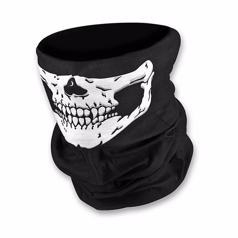 EAFC 1pcs Motorcycle SKULL Ghost Face Windproof Mask Outdoor Sports Warm Ski Caps Bicycle Bike Balaclavas Scarf Waterproof