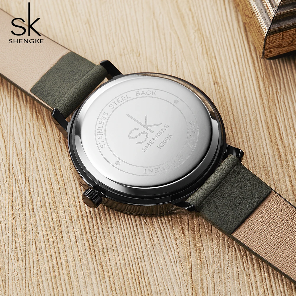 Shengke простые женские модельные часы ретро кожаные женские часы Топ бренд Женская мода мини дизайн наручные часы