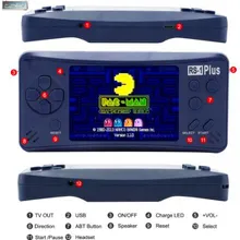 Портативная игровая консоль для взрослых, RS-1 плюс, Портативный ретро аркадный Видео игровой плеер, встроенный 218 игр, 3,5 дюймов, ЖК-дисплей, 1 USB зарядка
