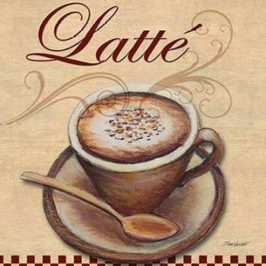 Cafe Latte Poster Print by Todd Williams (11 x 14)