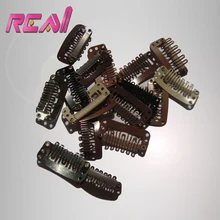 150 шт./лот, 23 мм, 6 зубов, маленькие Мини-заколки из нержавеющей стали для наращивания волос/Парики/парик