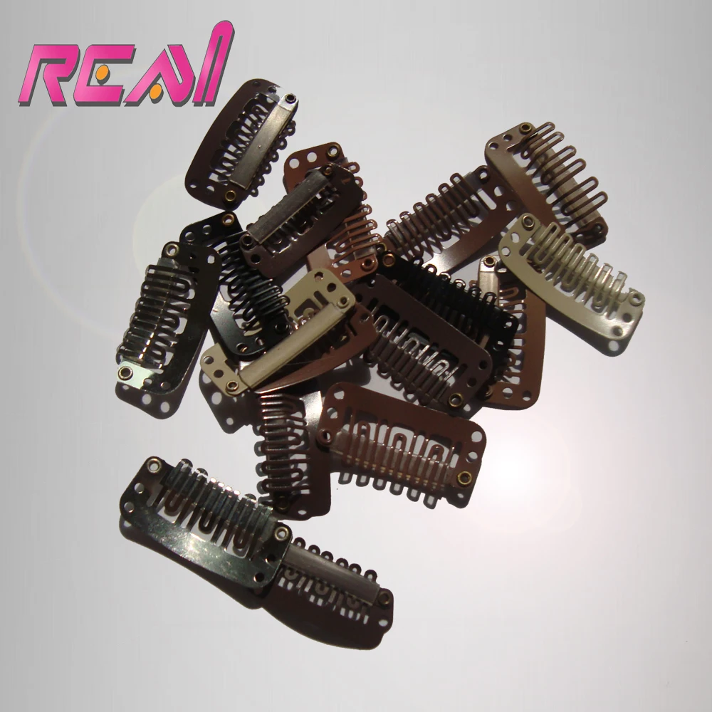 150 PCS/LOT 23 MM 6 Teeth Small Mini Stainless Steel Hair Snap Clips