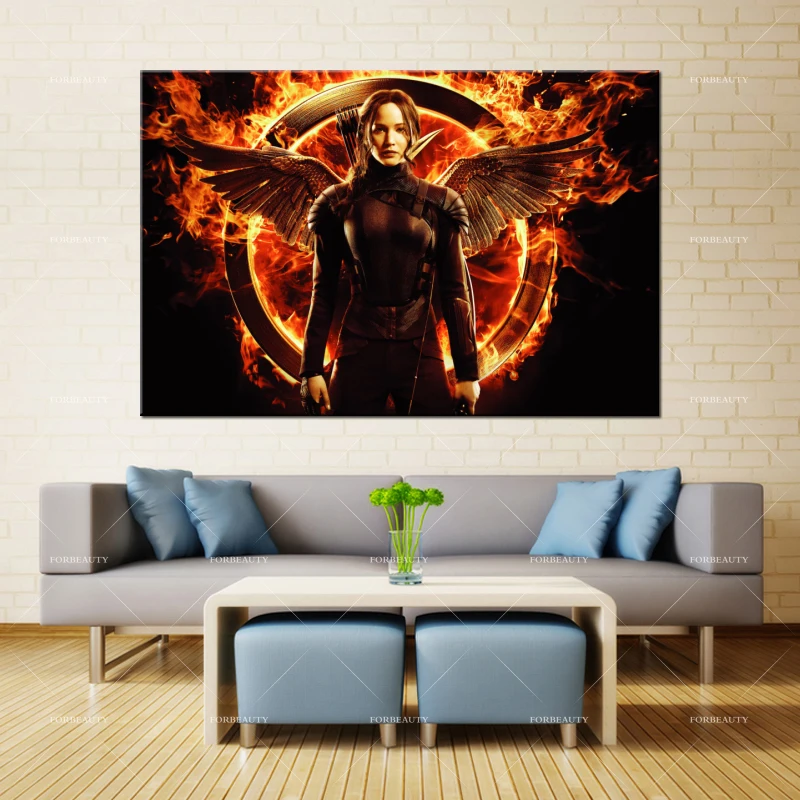 

Forbeauty Canvas Painting Wall Art jennifer_lawrence_in_hunger_games_mockingjay Spray Printing Waterproof Ink Home Decor
