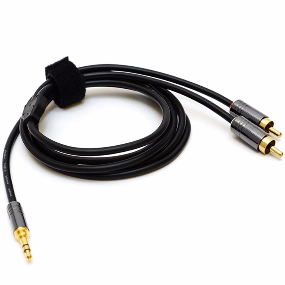 

JINCHI 3.5MM Male Jack To 2 RCA Male Audio Cable 1.5/3/5/8/10M Gold Plated 3.5MM Jack AUX Audio Cable For DVD TV
