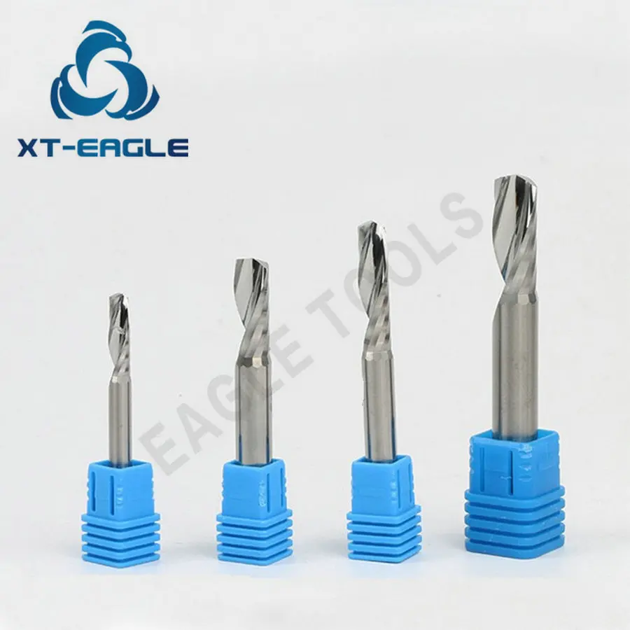 6x22x60 One Flute End Mill for Aluminium, Acrylic and Plasticin Milling Cutter from Tools on