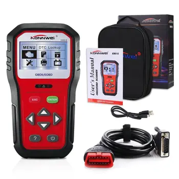 

OBD2 Scanner KW818 Code Readers Car OBDII Antomotive Vehicle Engine Diagnostic OBD/EOBD Function Scan Tool Check