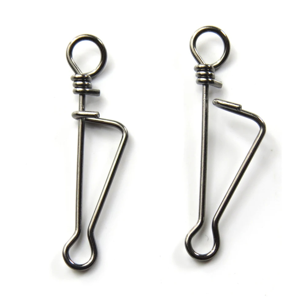 INFOF 200pieces/lot Fishing italian snap bass Fishing snap swivels carp