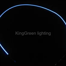 20 м X 2 мм гибкий прозрачный твердый сердечник боковой светящийся светильник пластиковый волоконно-оптический кабель