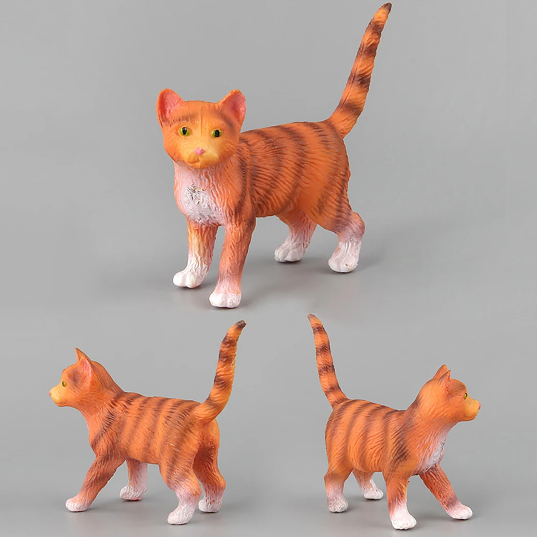 Модель животного игрушка обучающая симуляция кошка животное фигурка животное игрушка для детей