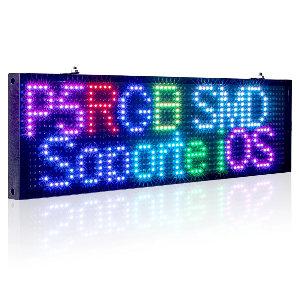 Программируемая прокручивающаяся панель дисплея P5 Smd RGB с Wi Fi 34 см|Светодиодные