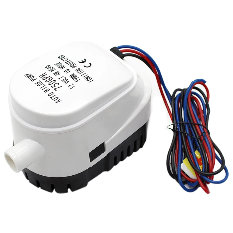 12V AUTOMATIC SUBMERSIBLE BOAT BILGE WATER PUMP 750GPH with AUTO FLOAT SWITCH