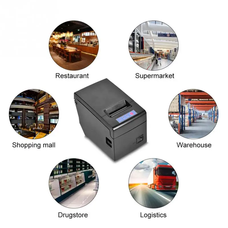 

58MM USB Wired Thermal Cash Receipt Printer Printing for iOS Android Windows Linux