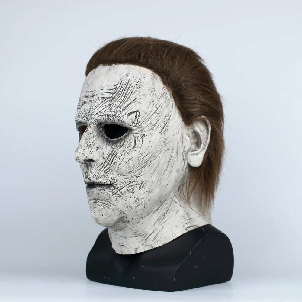 2018 Halloween Mask New Michael Myers Mask Scary Horror Halloween Handmade Mask (3)