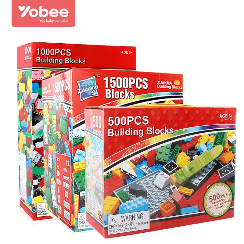 Buy Yobee 500 1000 1500pcs DIY Building Blocks Bricks Designer Creative Classic